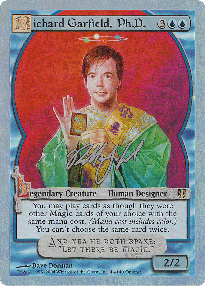 Richard Garfield, Ph.D. (Alternate Foil) [Unhinged] | Chromatic Games