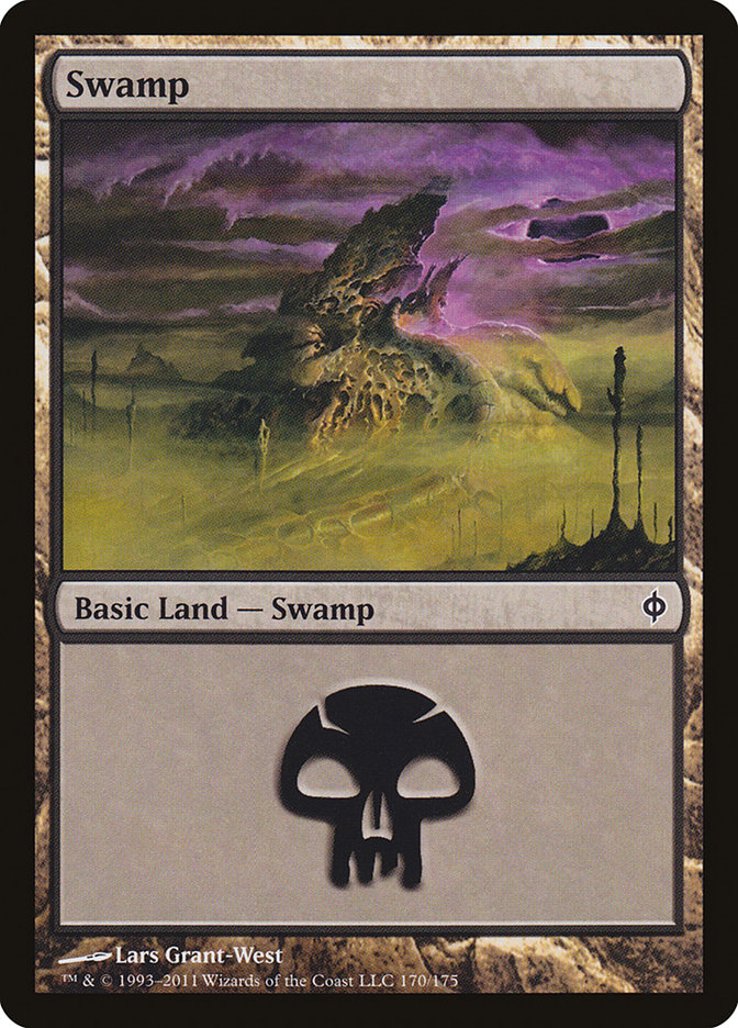 Swamp (170) [New Phyrexia] | Chromatic Games