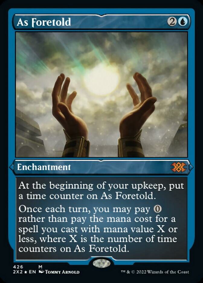 As Foretold (Foil Etched) [Double Masters 2022] | Chromatic Games