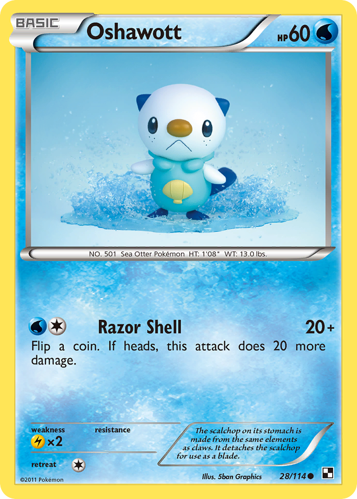 Oshawott (28/114) [Black & White: Base Set] | Chromatic Games