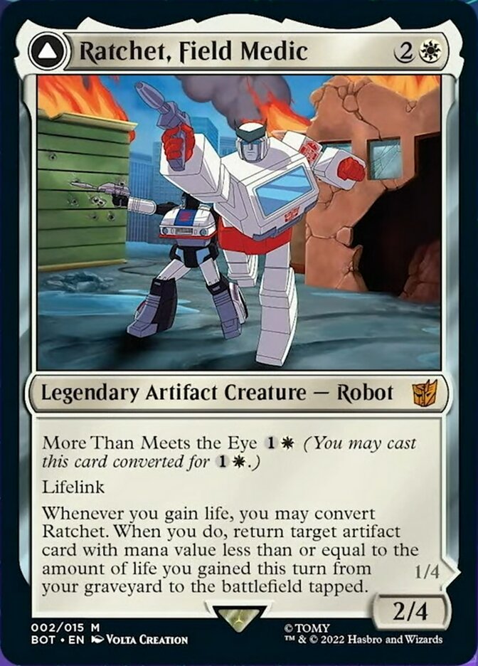 Ratchet, Field Medic // Ratchet, Rescue Racer [Transformers] | Chromatic Games