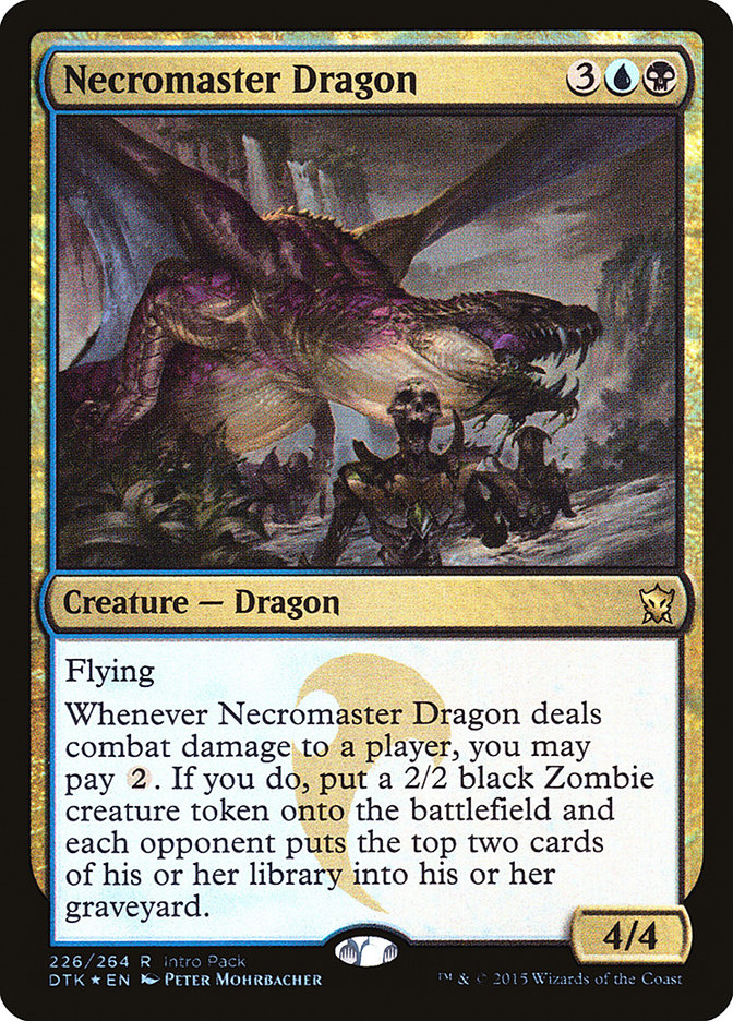 Necromaster Dragon (Intro Pack) [Dragons of Tarkir Promos] | Chromatic Games