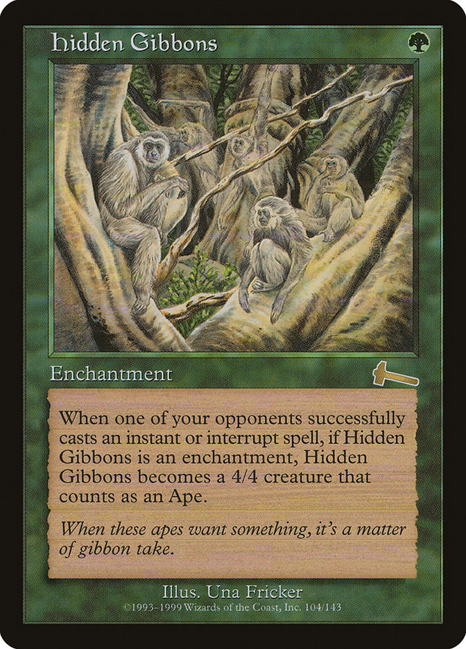 Hidden Gibbons [Urza's Legacy] | Chromatic Games