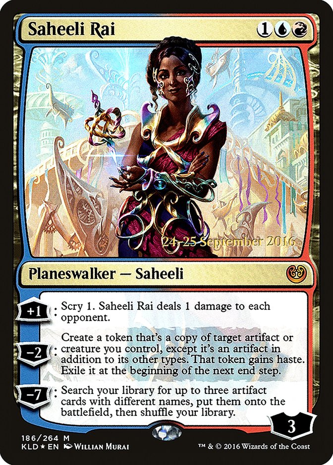 Saheeli Rai [Kaladesh Prerelease Promos] | Chromatic Games