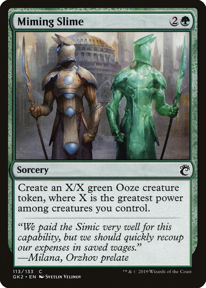 Miming Slime [Ravnica Allegiance Guild Kit] | Chromatic Games
