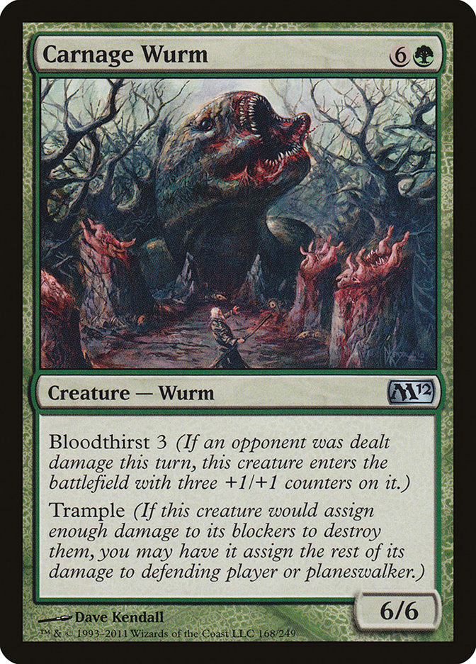 Carnage Wurm [Magic 2012] | Chromatic Games