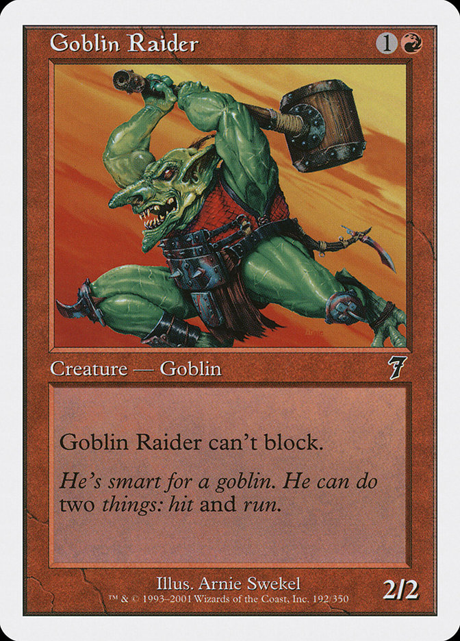 Goblin Raider [Seventh Edition] | Chromatic Games