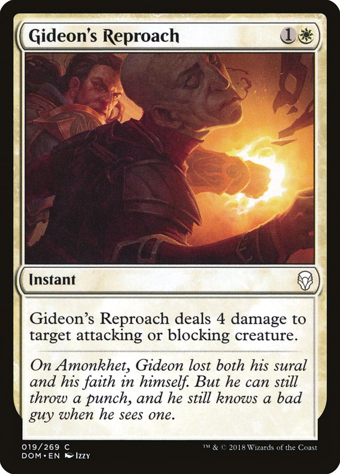 Gideon's Reproach [Dominaria] | Chromatic Games