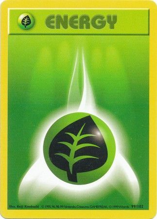 Grass Energy (99/102) [Base Set Shadowless Unlimited] | Chromatic Games