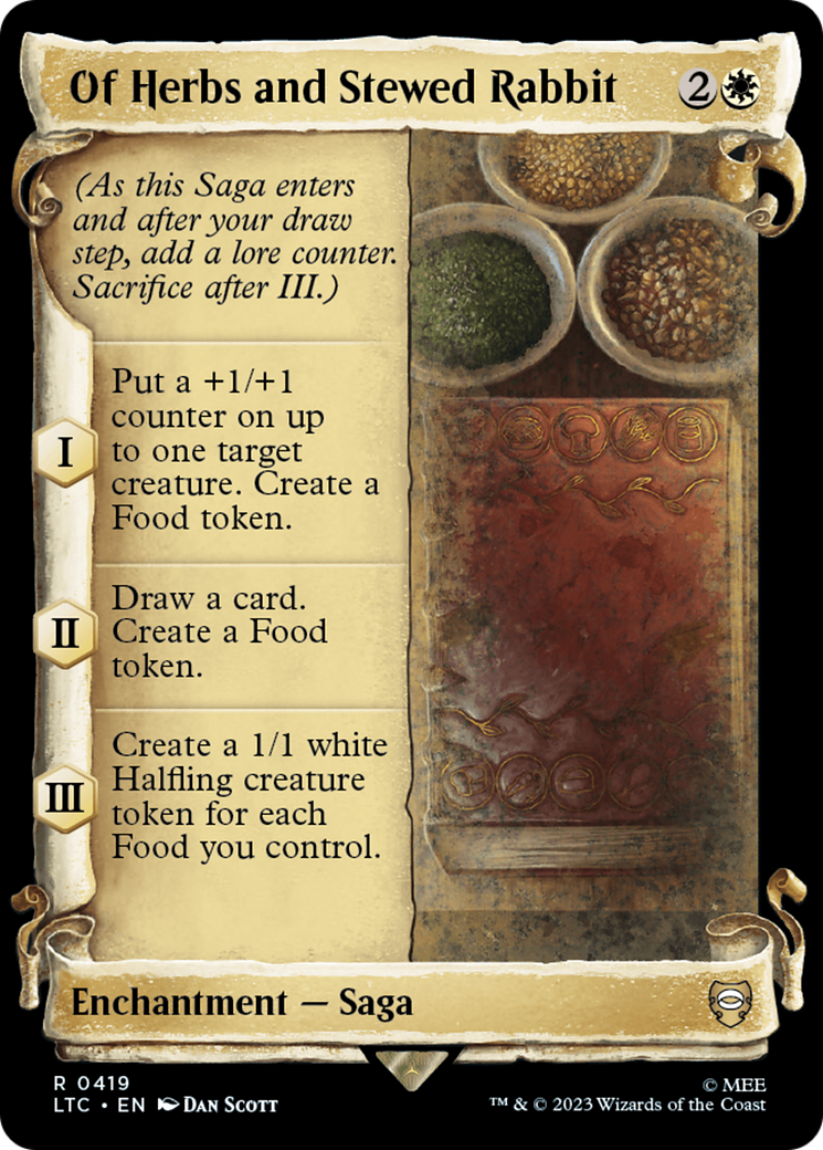 Of Herbs and Stewed Rabbit [The Lord of the Rings: Tales of Middle-Earth Commander Showcase Scrolls] | Chromatic Games