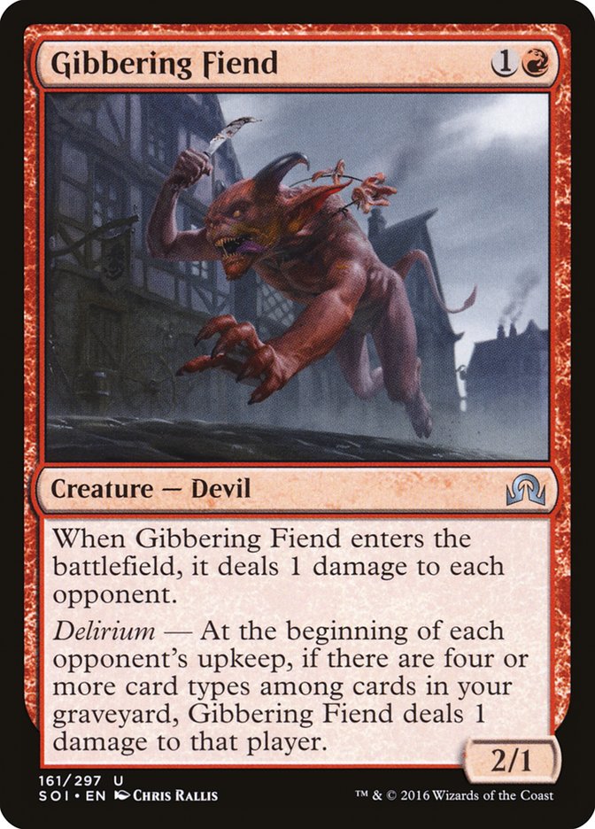 Gibbering Fiend [Shadows over Innistrad] | Chromatic Games