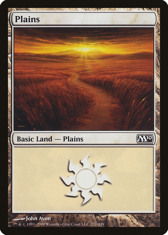 Plains (231) [Magic 2010] | Chromatic Games