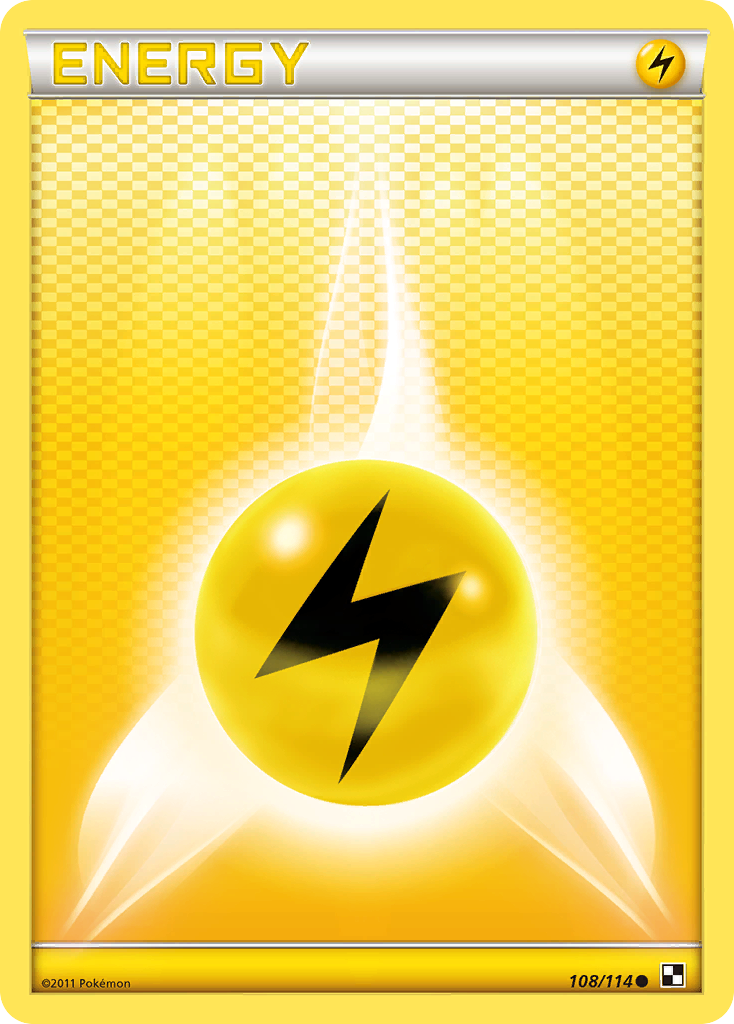 Lightning Energy (108/114) [Black & White: Base Set] | Chromatic Games