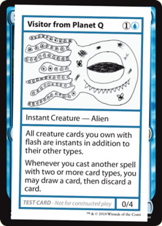 Visitor from Planet Q (2021 Edition) [Mystery Booster Playtest Cards] | Chromatic Games