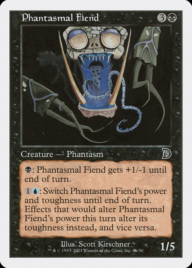 Phantasmal Fiend (Black Background) [Deckmasters] | Chromatic Games