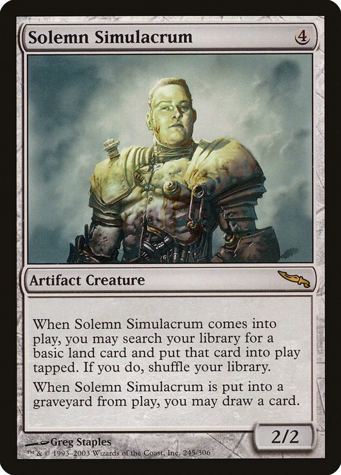 Solemn Simulacrum [Mirrodin] | Chromatic Games