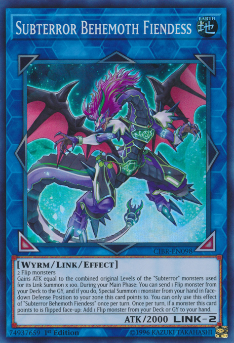 Subterror Behemoth Fiendess [CIBR-EN098] Super Rare | Chromatic Games