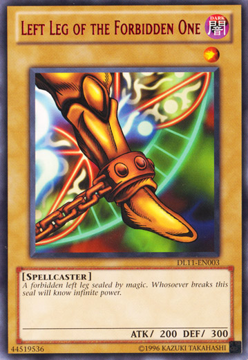 Left Leg of the Forbidden One (Red) [DL11-EN003] Rare | Chromatic Games