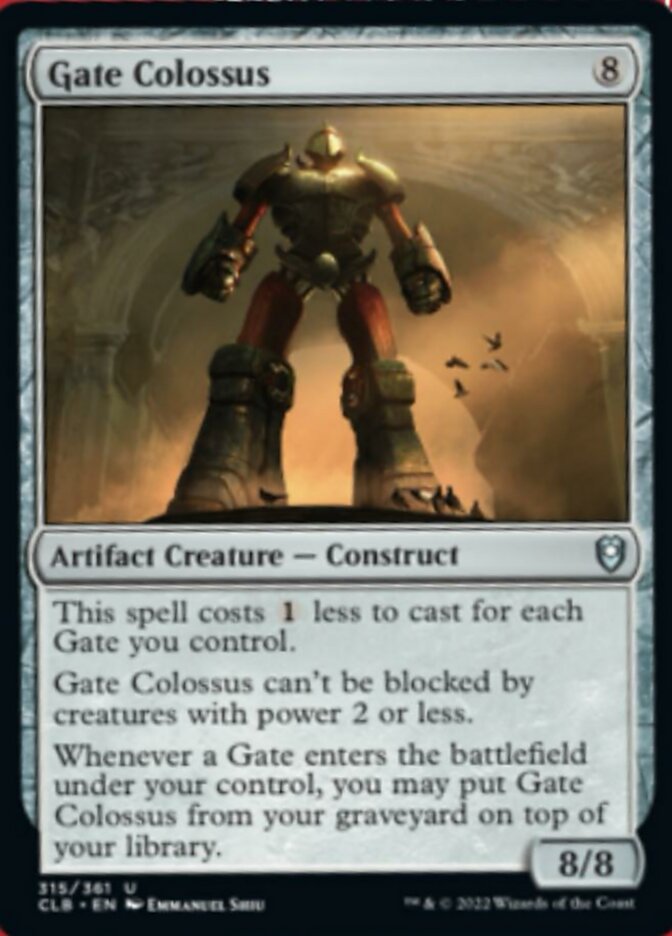 Gate Colossus [Commander Legends: Battle for Baldur's Gate] | Chromatic Games