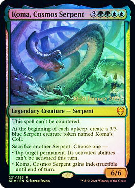 Koma, Cosmos Serpent [Kaldheim Prerelease Promos] | Chromatic Games