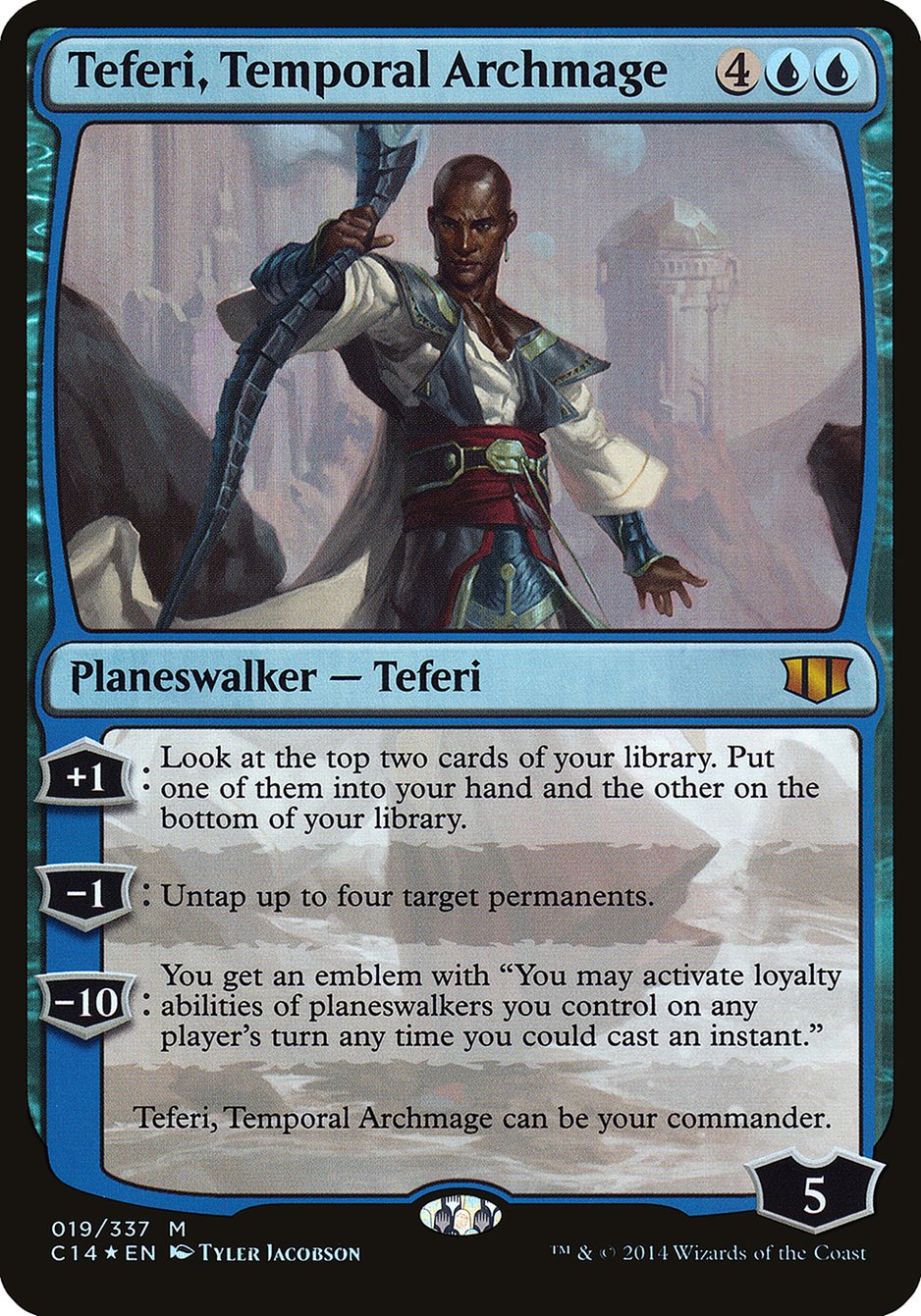 Teferi, Temporal Archmage (Oversized) [Commander 2014 Oversized] | Chromatic Games