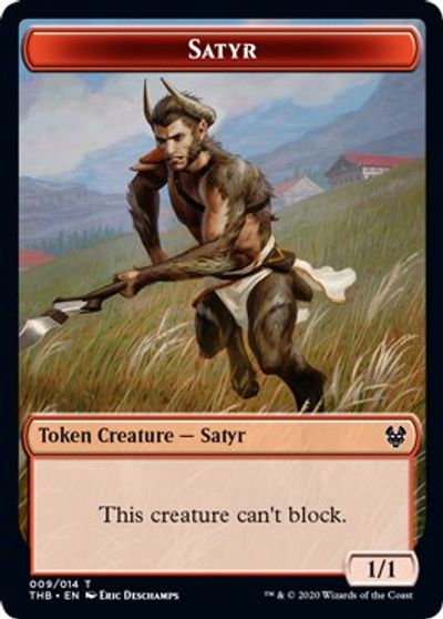 Satyr // Goblin Construct Double-Sided Token [Challenger Decks 2021 Tokens] | Chromatic Games