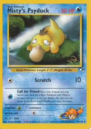 Mistys Psyduck (W Stamped Promo) [Wizards Black Star Promos] | Chromatic Games