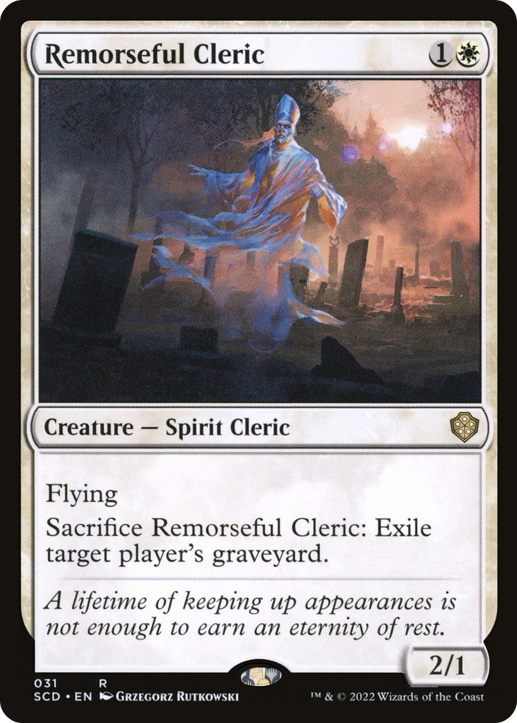 Remorseful Cleric [Starter Commander Decks] | Chromatic Games