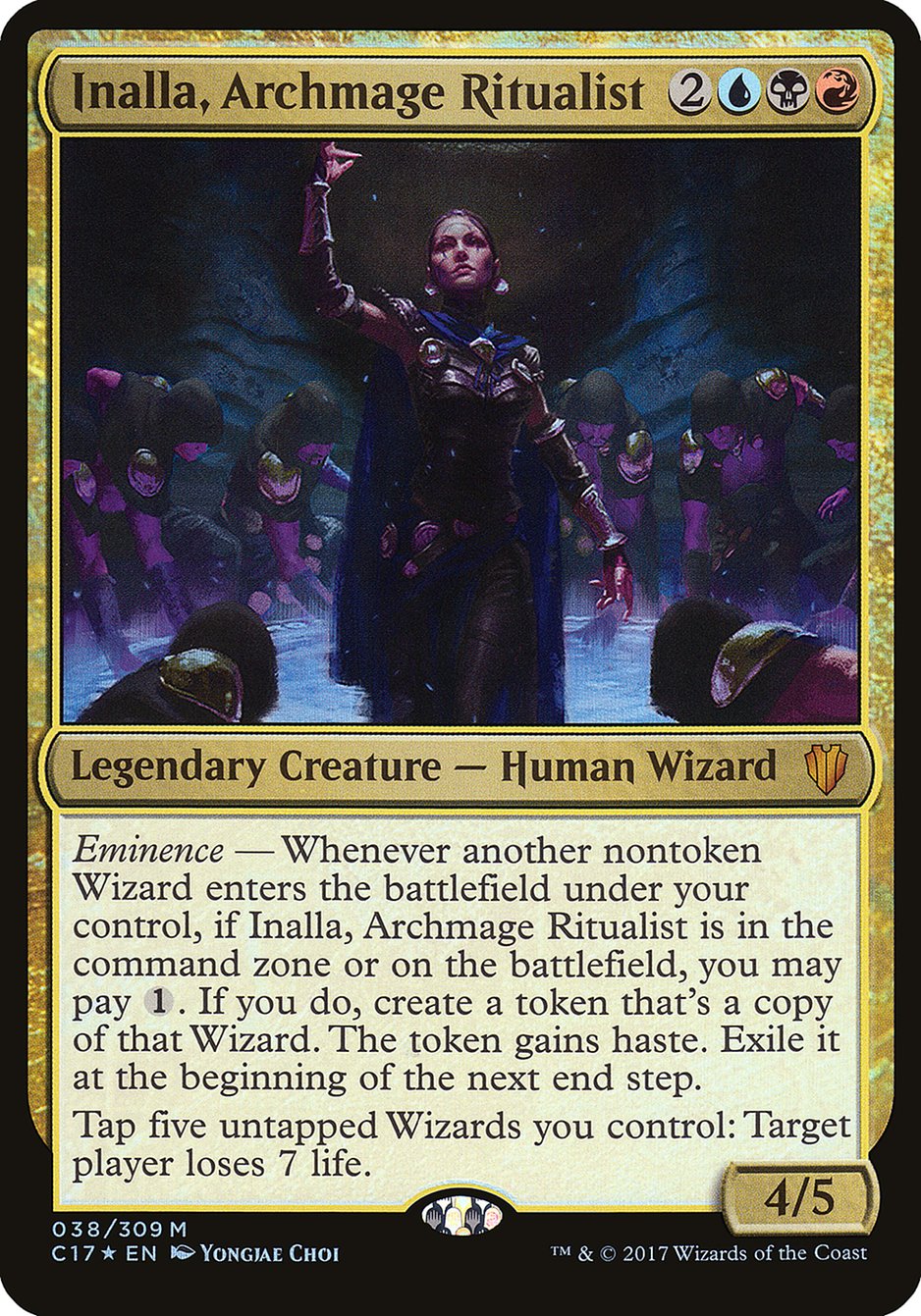 Inalla, Archmage Ritualist (Oversized) [Commander 2017 Oversized] | Chromatic Games