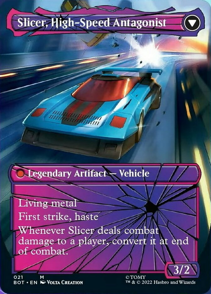 Slicer, Hired Muscle // Slicer, High-Speed Antagonist (Shattered Glass) [Transformers] | Chromatic Games