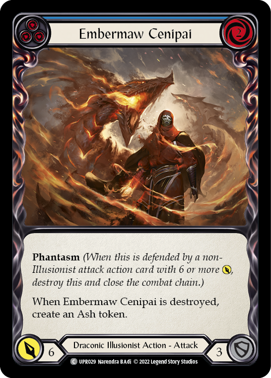 Embermaw Cenipai (Blue) [UPR029] (Uprising)  Rainbow Foil | Chromatic Games