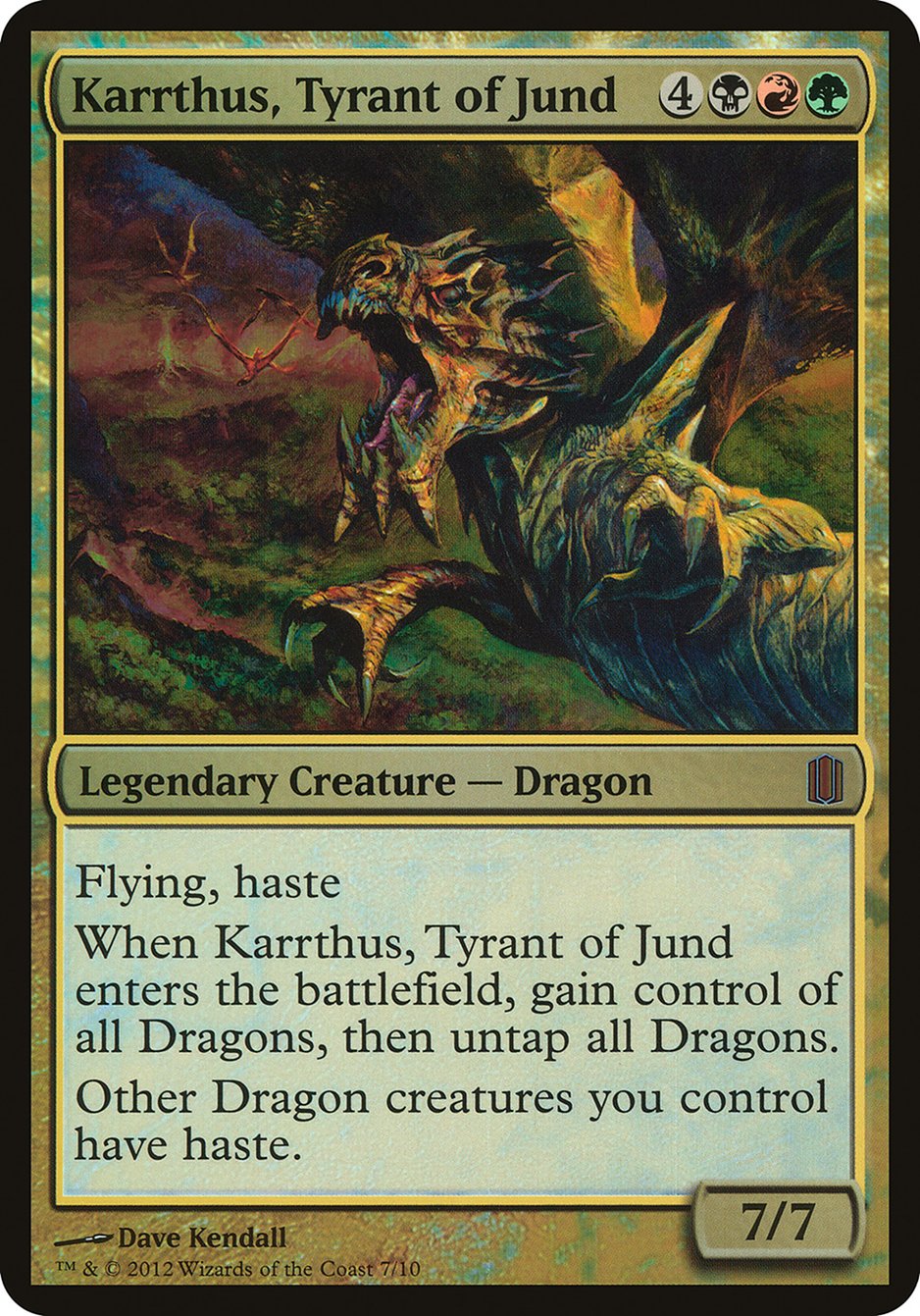 Karrthus, Tyrant of Jund (Oversized) [Commander's Arsenal Oversized] | Chromatic Games