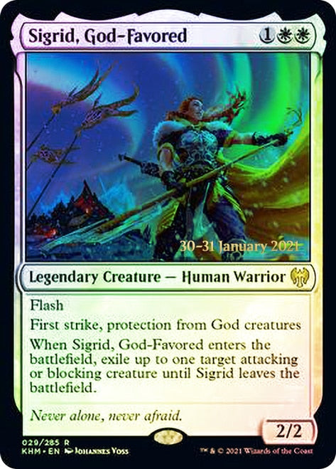 Sigrid, God-Favored [Kaldheim Prerelease Promos] | Chromatic Games