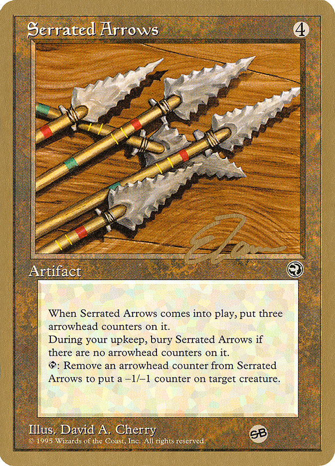 Serrated Arrows (Eric Tam) (SB) [Pro Tour Collector Set] | Chromatic Games