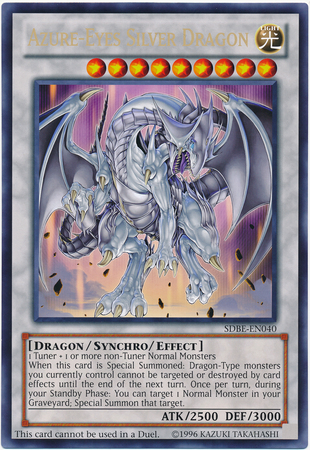 Azure-Eyes Silver Dragon (Oversized) (Silver Dragon) [SDBE-EN040] Promo | Chromatic Games