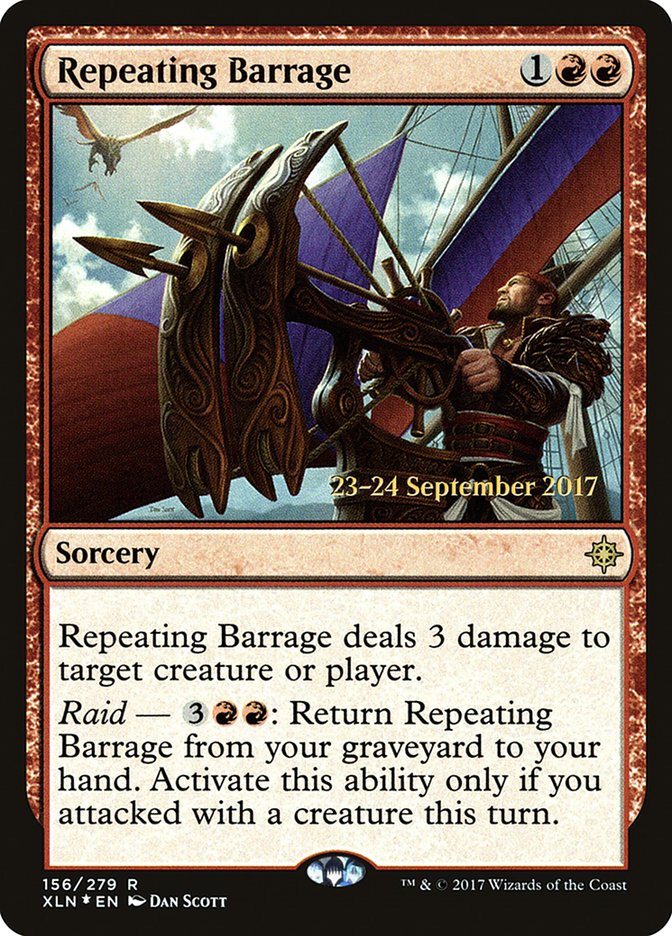 Repeating Barrage [Ixalan Prerelease Promos] | Chromatic Games