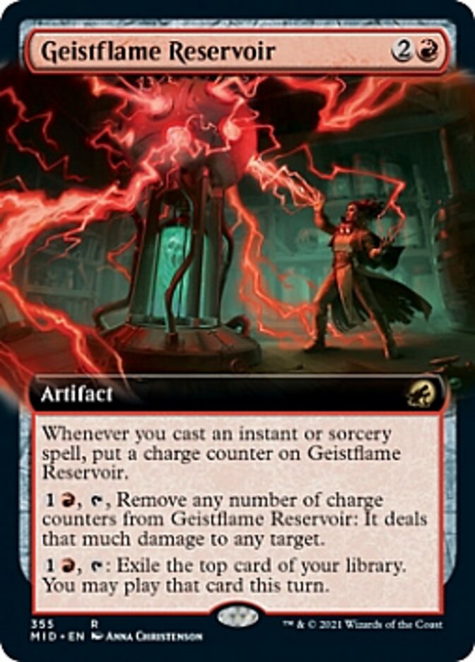 Geistflame Reservoir (Extended Art) [Innistrad: Midnight Hunt] | Chromatic Games