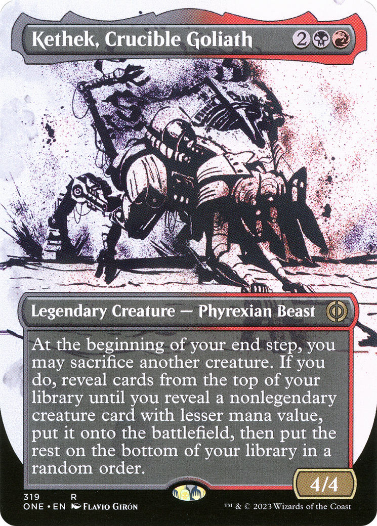 Kethek, Crucible Goliath (Borderless Ichor) [Phyrexia: All Will Be One] | Chromatic Games