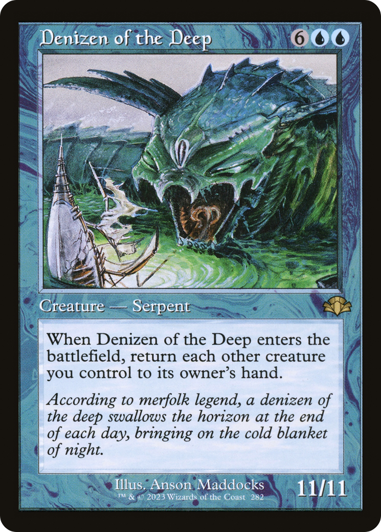 Denizen of the Deep (Retro) [Dominaria Remastered] | Chromatic Games