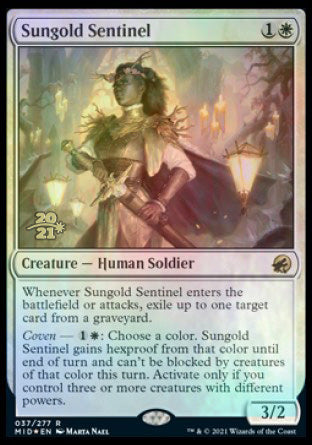 Sungold Sentinel [Innistrad: Midnight Hunt Prerelease Promos] | Chromatic Games