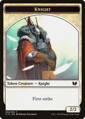 Knight (004) // Elemental Shaman Double-Sided Token [Commander 2015 Tokens] | Chromatic Games