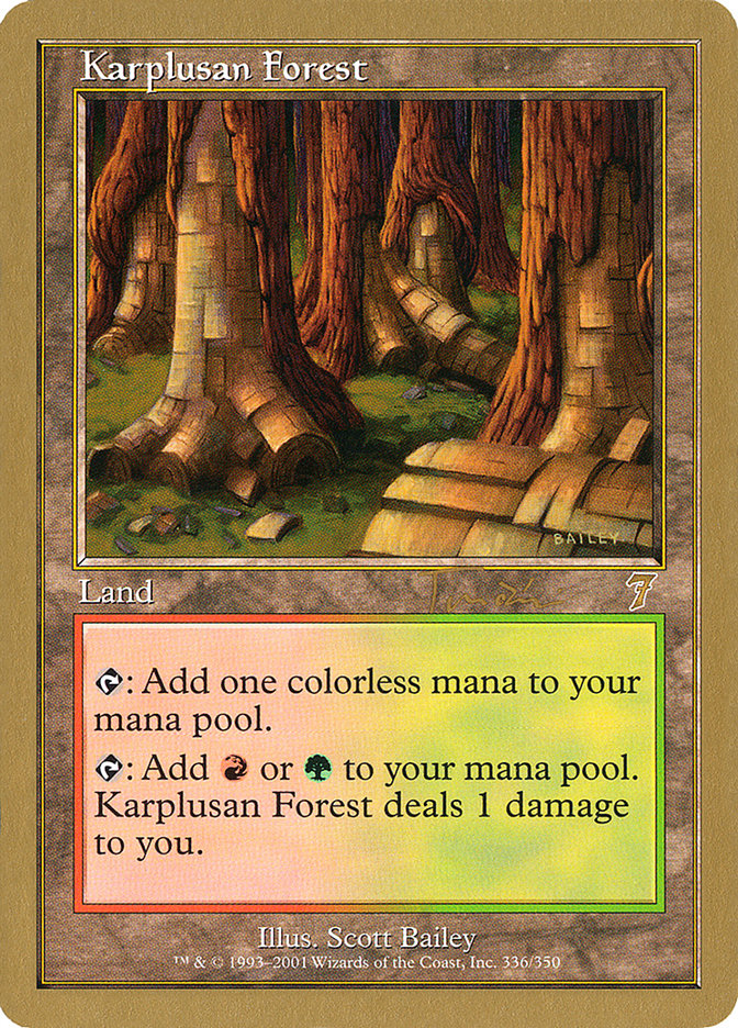 Karplusan Forest (Jan Tomcani) [World Championship Decks 2001] | Chromatic Games