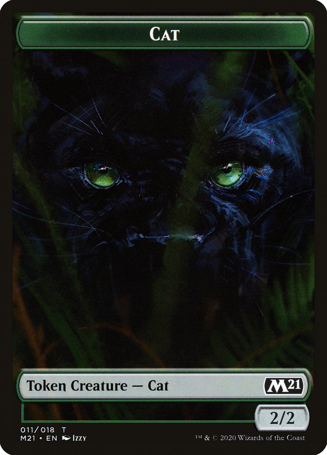 Cat Token (011/018) [Core Set 2021 Tokens] | Chromatic Games