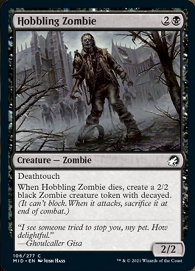 Hobbling Zombie [Innistrad: Midnight Hunt] | Chromatic Games