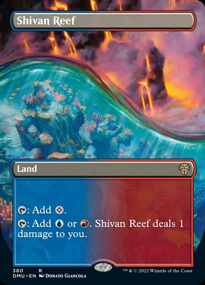 Shivan Reef (Borderless Alternate Art) [Dominaria United] | Chromatic Games