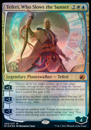 Teferi, Who Slows the Sunset [Innistrad: Midnight Hunt Prerelease Promos] | Chromatic Games