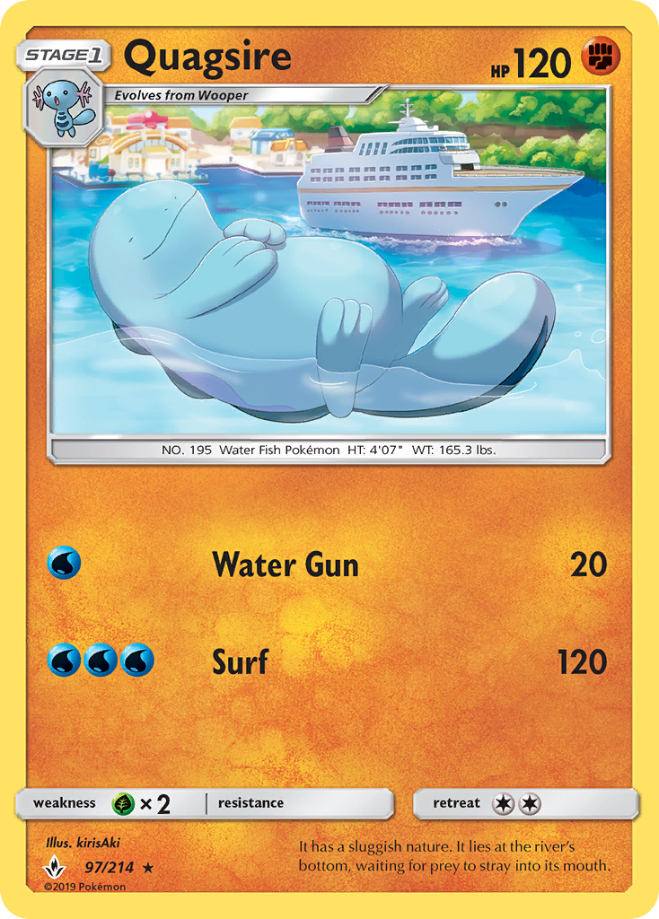 Quagsire (97/214) [Sun & Moon: Unbroken Bonds] | Chromatic Games