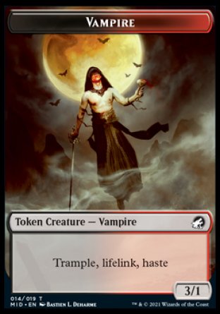 Vampire Token [Innistrad: Midnight Hunt Tokens] | Chromatic Games