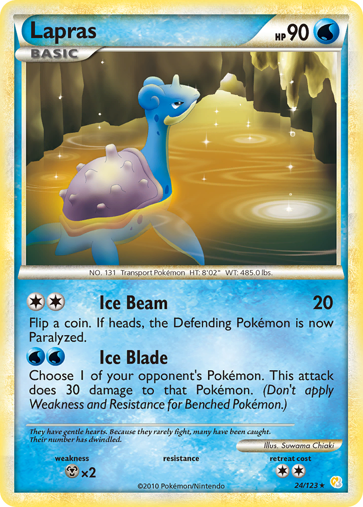 Lapras (24/123) [HeartGold & SoulSilver: Base Set] | Chromatic Games