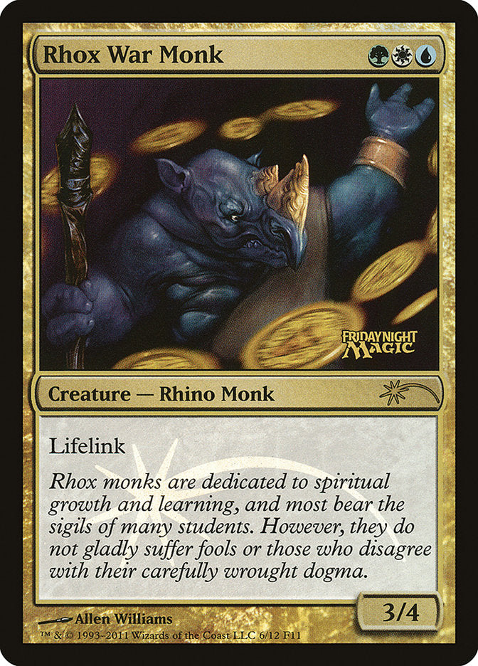 Rhox War Monk [Friday Night Magic 2011] | Chromatic Games